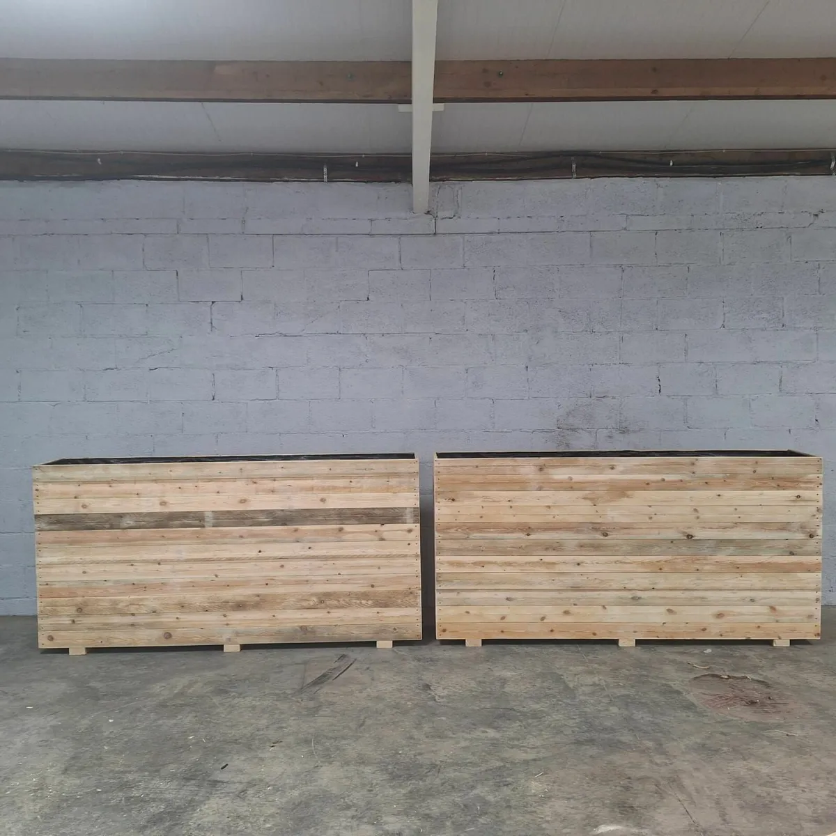 Custom Large Wooden Planters - Image 2