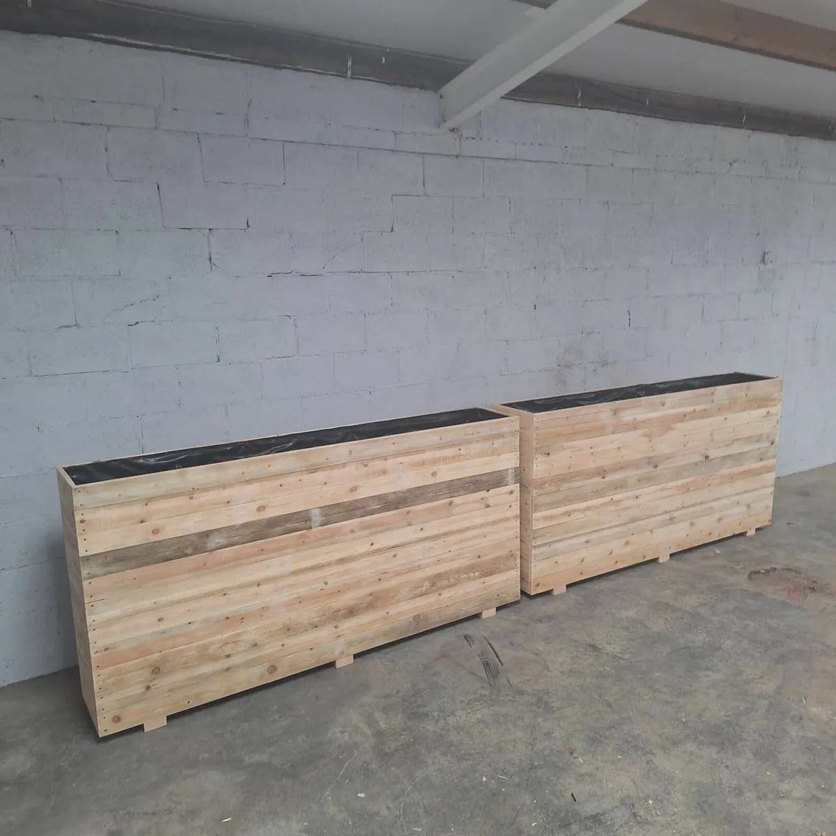 Custom Large Wooden Planters - Image 3