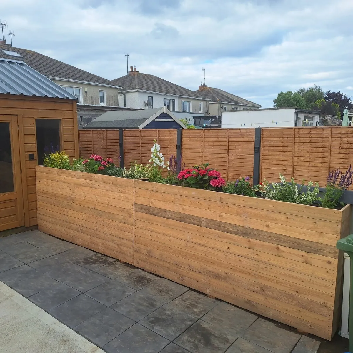 Custom Large Wooden Planters - Image 1