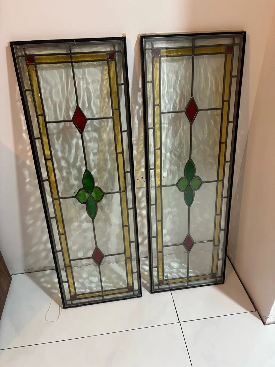 Stained lead glass - Image 1