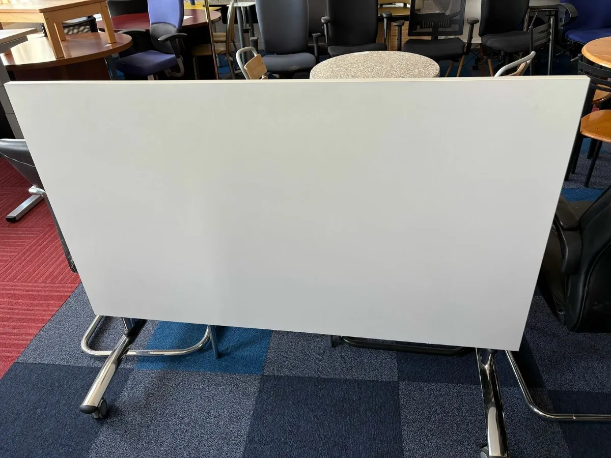 White Flip Top Table - £100+VAT