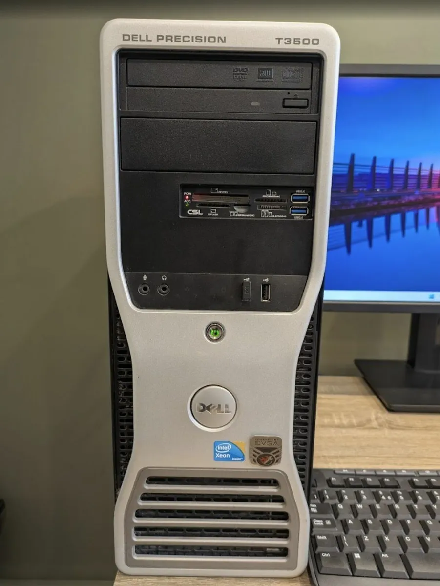 Dell Precision T3500 Windows 11 PC MS Office & SSD - Image 1