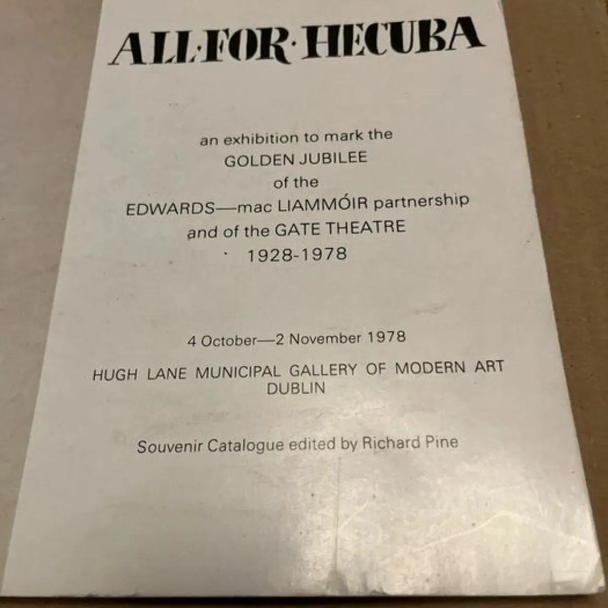 All for Hecuba. An exhibition to mark the golden.. - Image 3