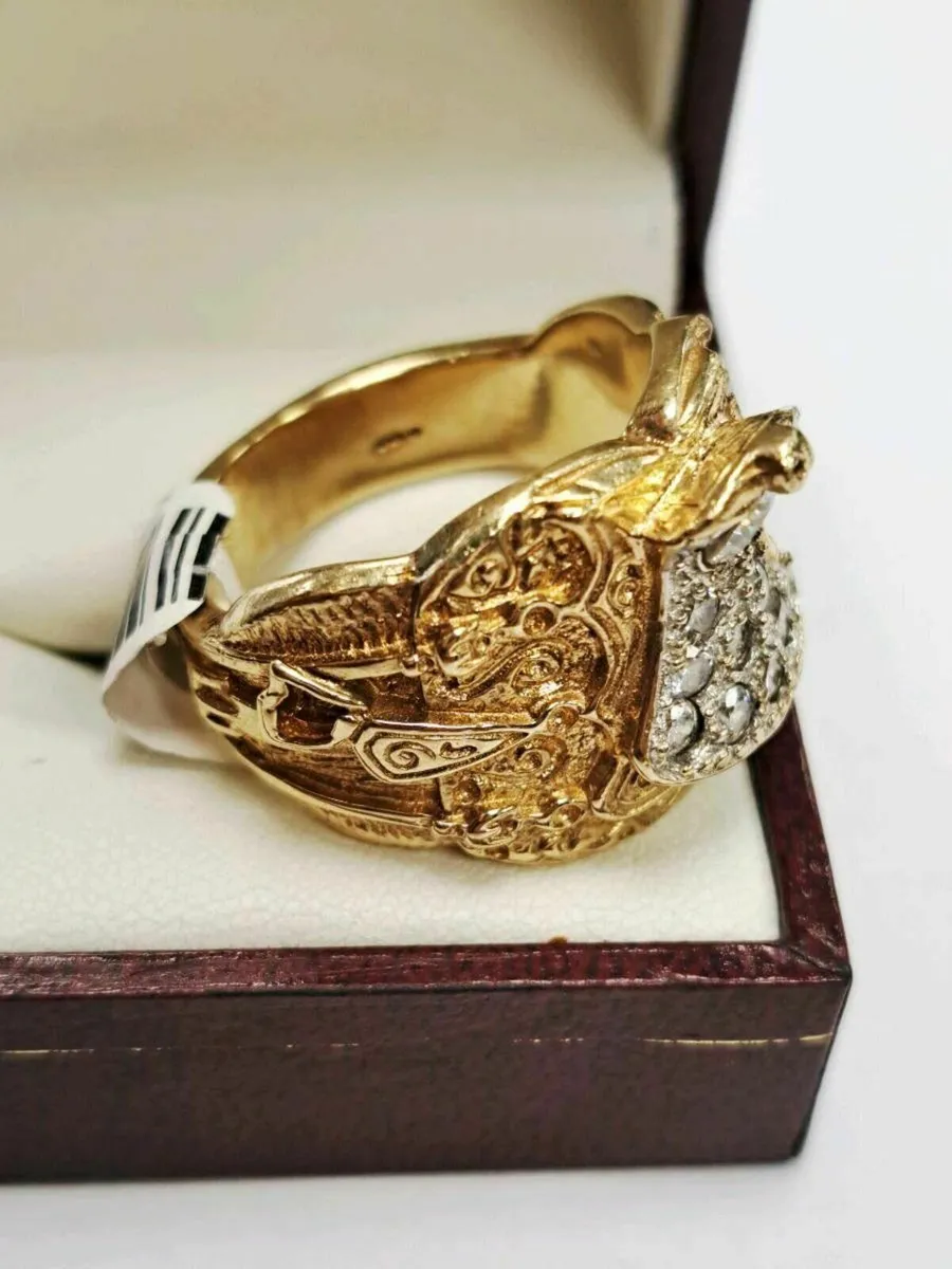 9K Gold Saddle Ring 9CT - Image 2