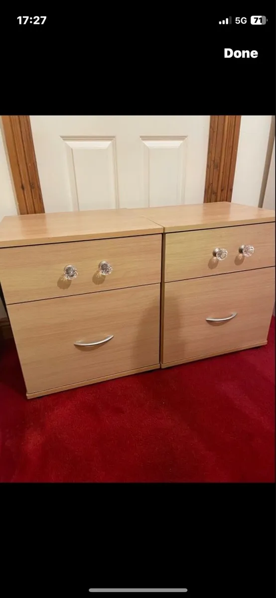 2 bed side tables - Image 1