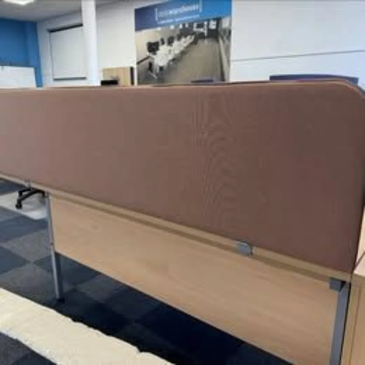 1600mm Desk Mounted Screen, Camira - £120+VAT - Image 1
