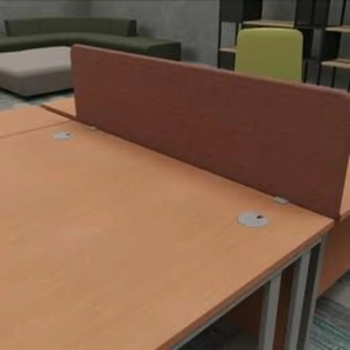 1600mm Desk Mounted Screen, Camira - £120+VAT - Image 2