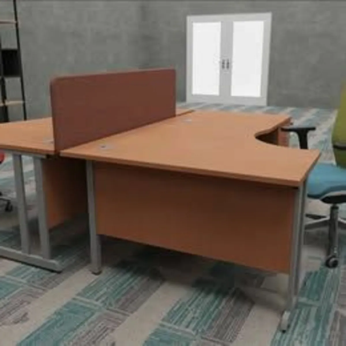 1600mm Desk Mounted Screen, Camira - £120+VAT - Image 3