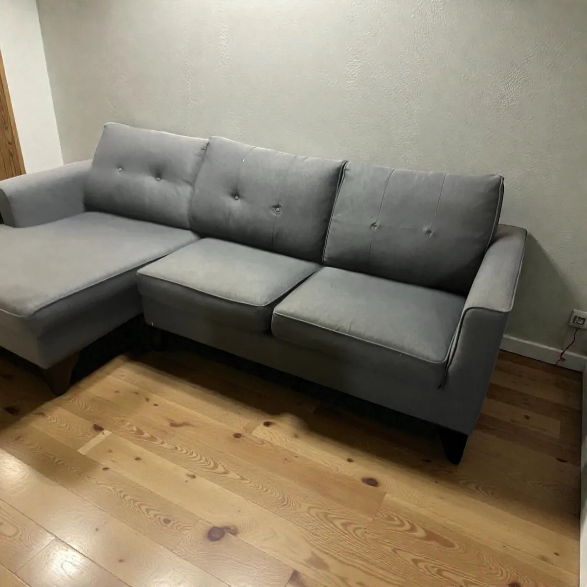 Grey corner sofa set - Image 3