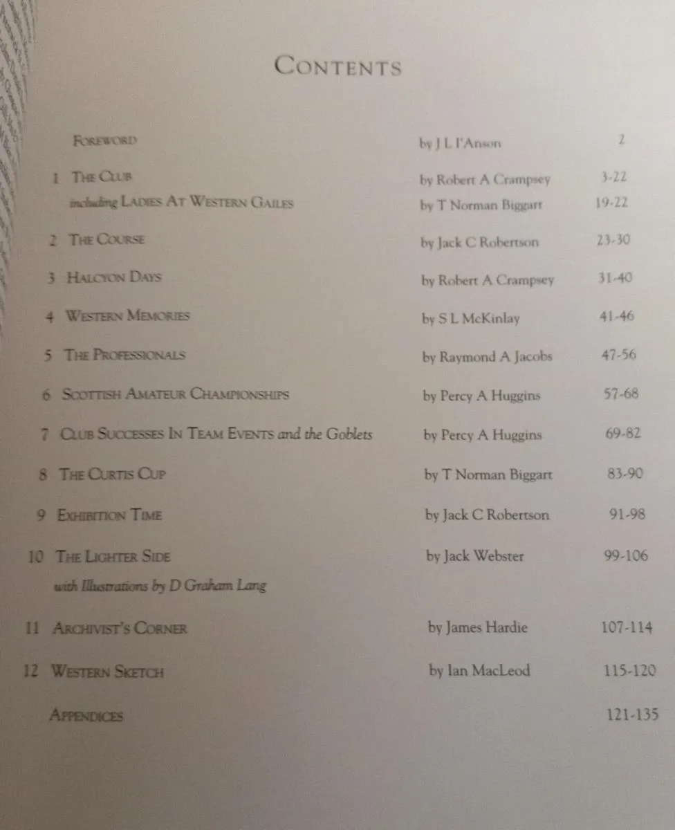 Western Gailes Scotland Golf Centenary Book - Image 2