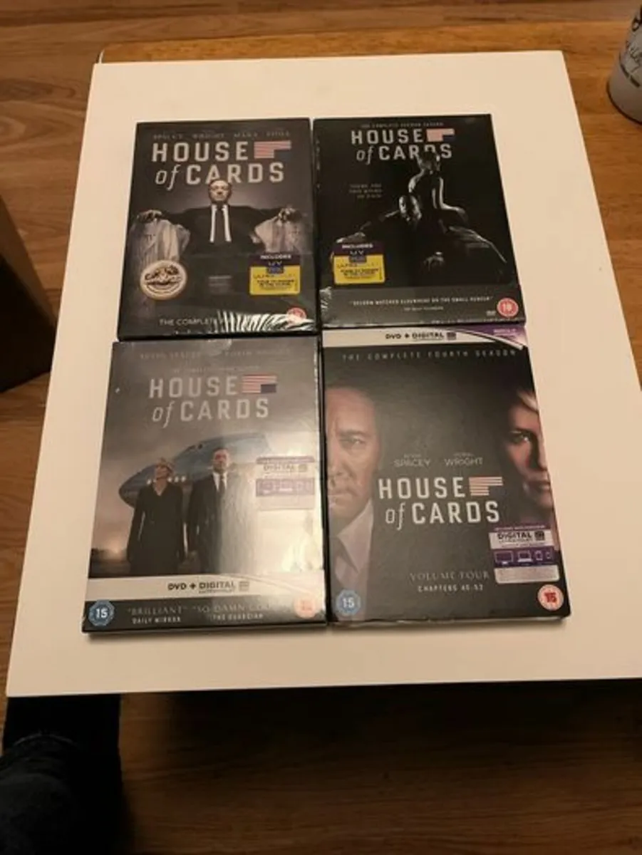 House of Cards. Season 1-4 DVD Sets. New - Image 1