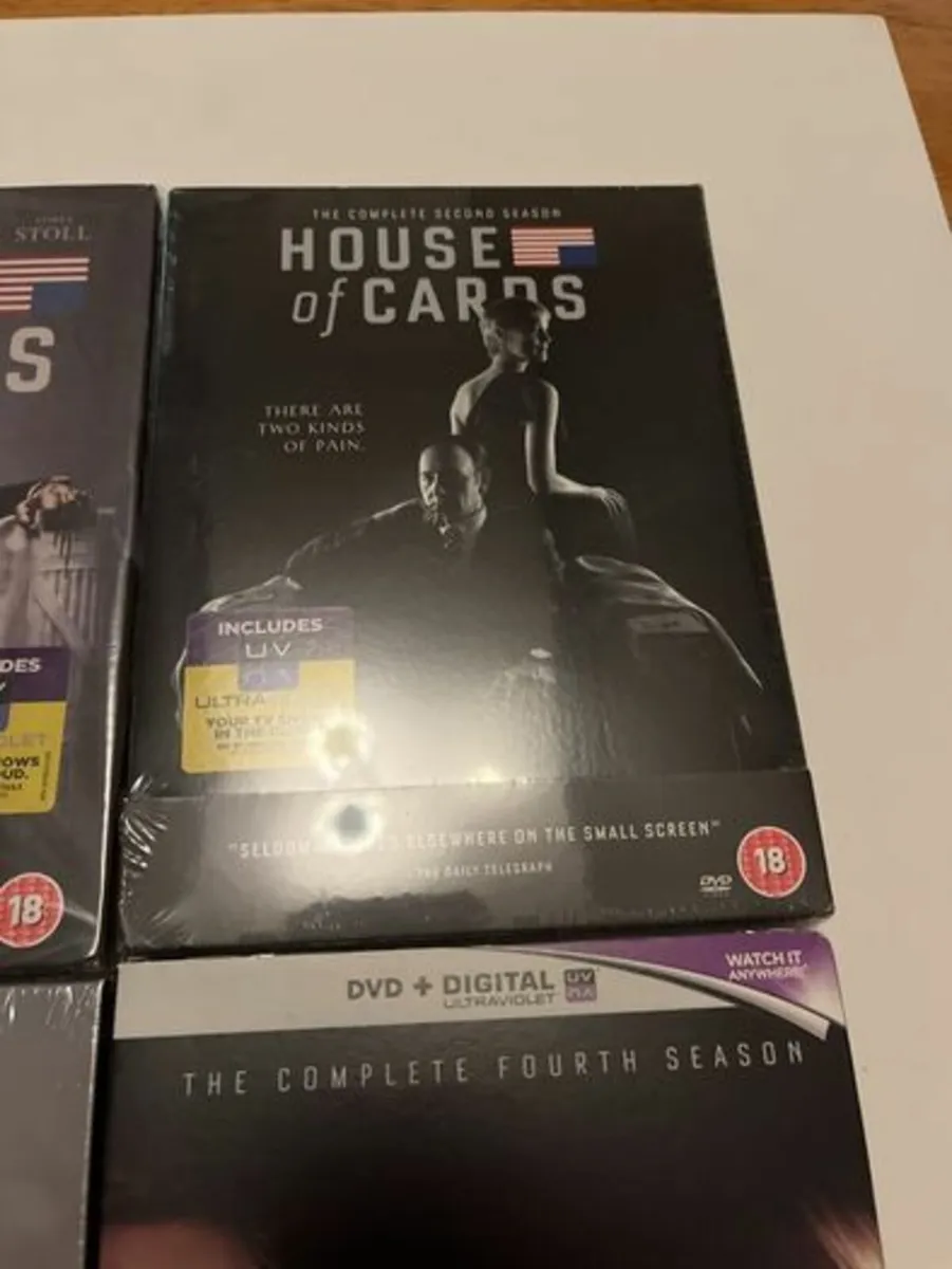 House of Cards. Season 1-4 DVD Sets. New - Image 2