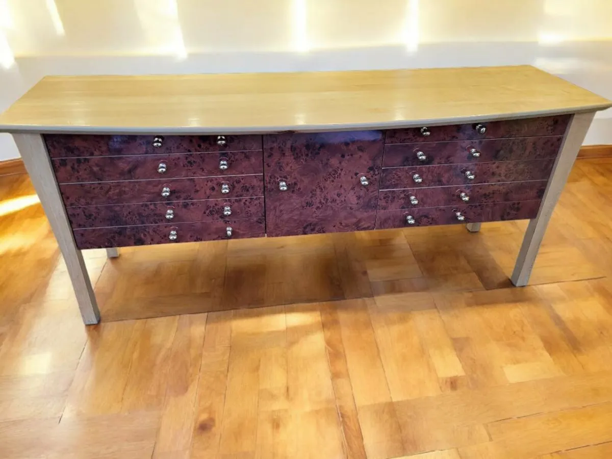 Stunning walnut and beech sideboard - Image 1