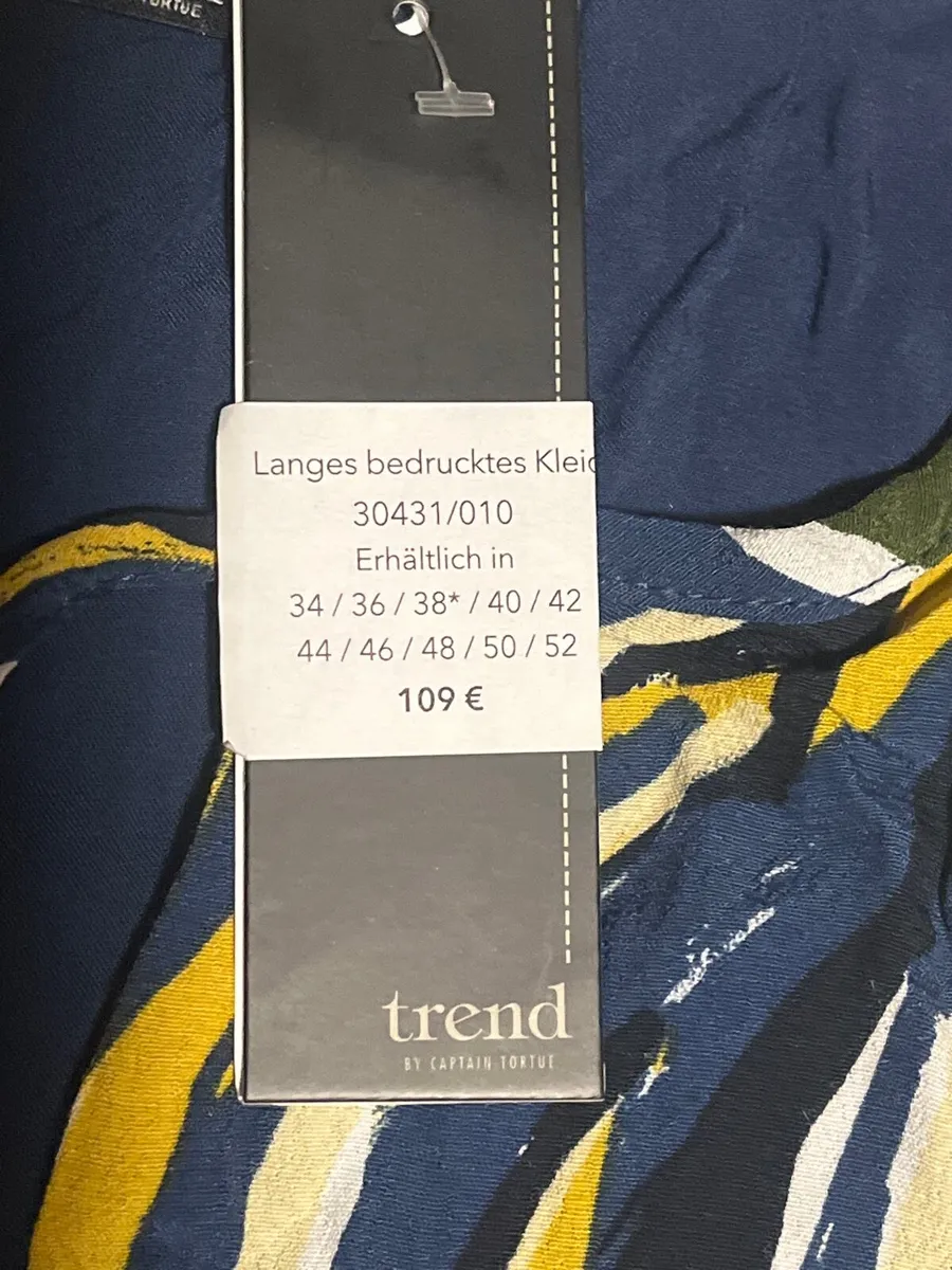 Trend blue and yellow dress - Image 2