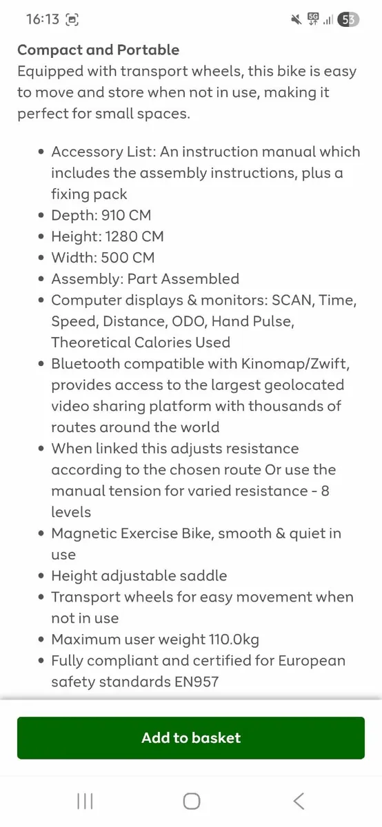 Excercise Bike - Image 4