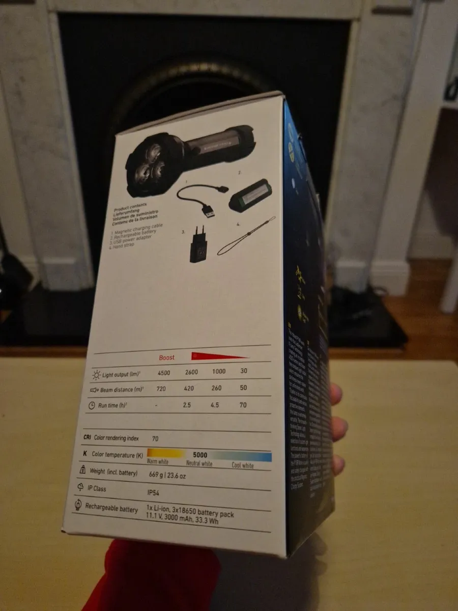 Ultra bright rechargeable flashlight, NEW - Image 4