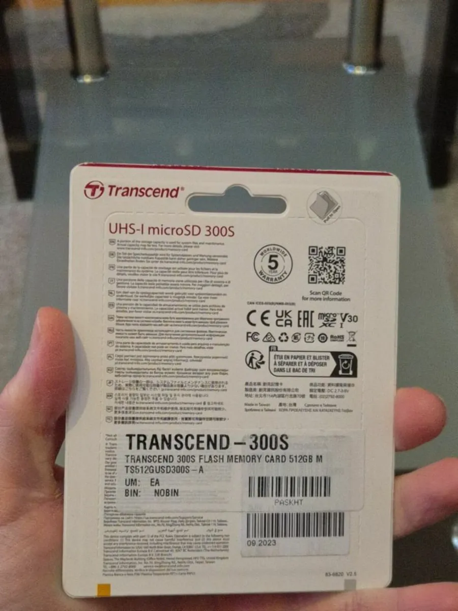 Transcend memory card, new, 512GB - Image 1
