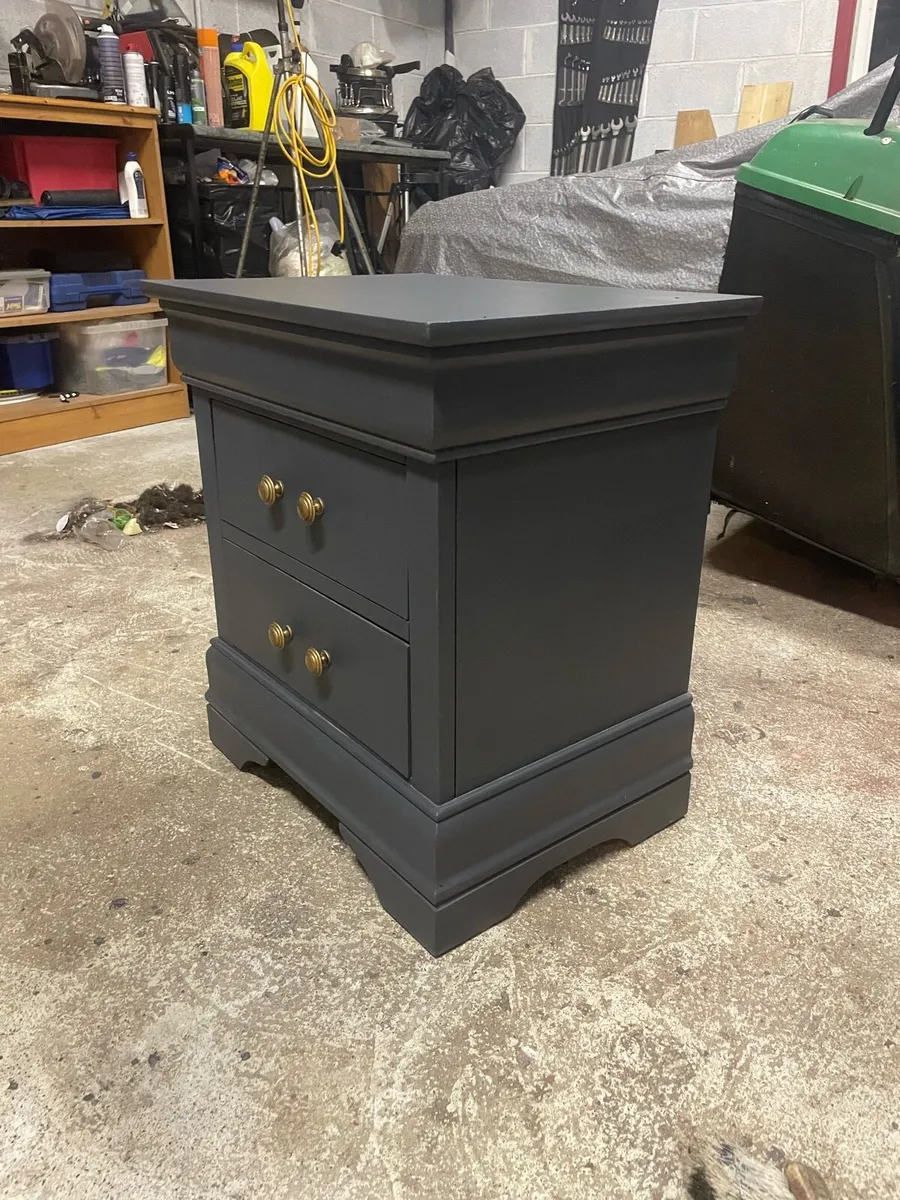 Bedside locker (Navy/dark grey) - Image 2