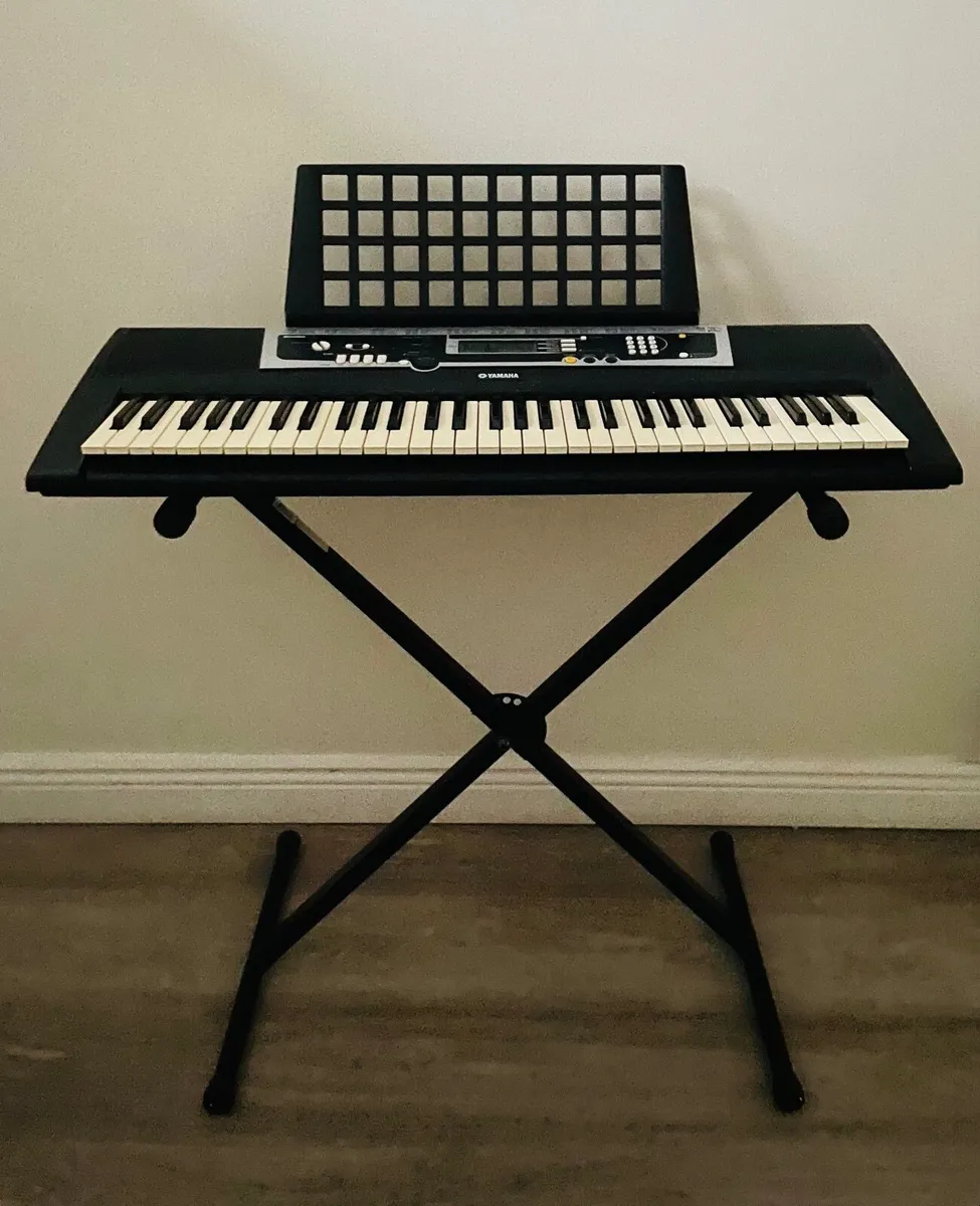 Yamaha Keyboard Piano and Stand - Image 3
