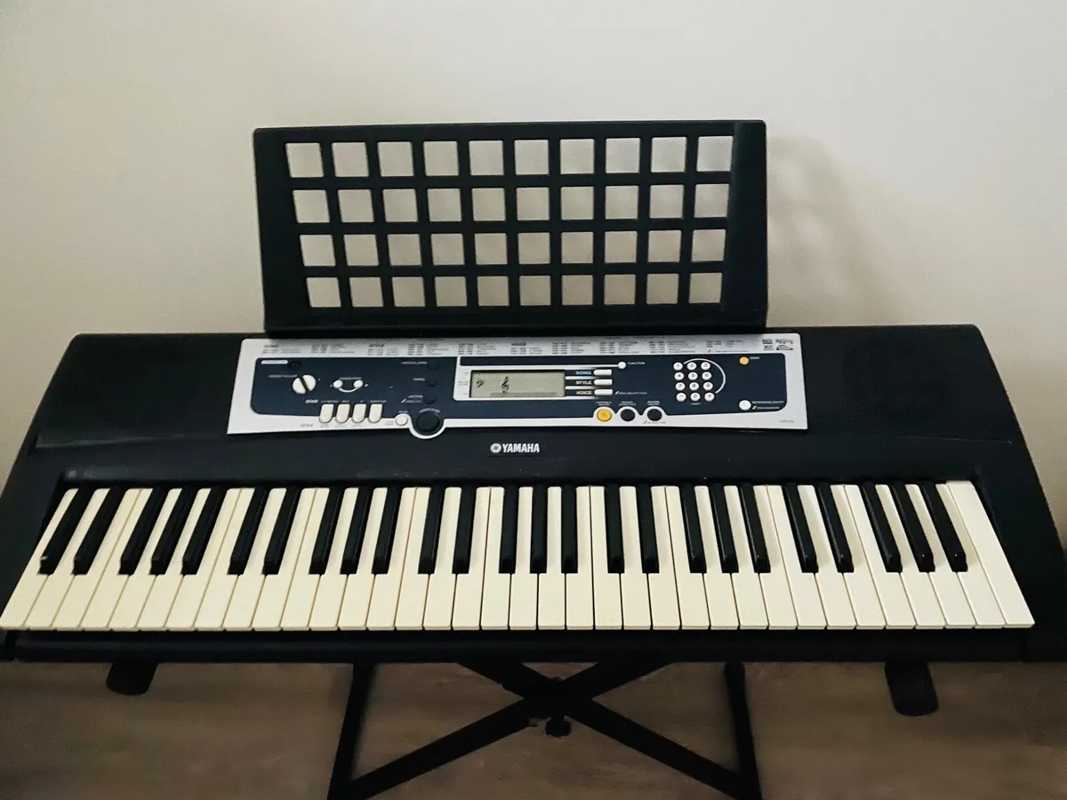 Yamaha Keyboard Piano and Stand - Image 1