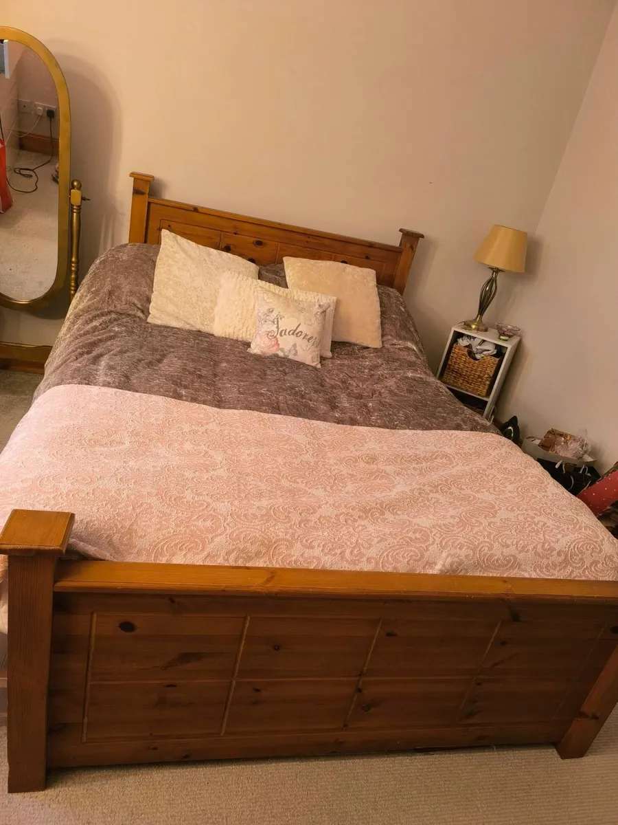 Wooden Double Bed - Image 1