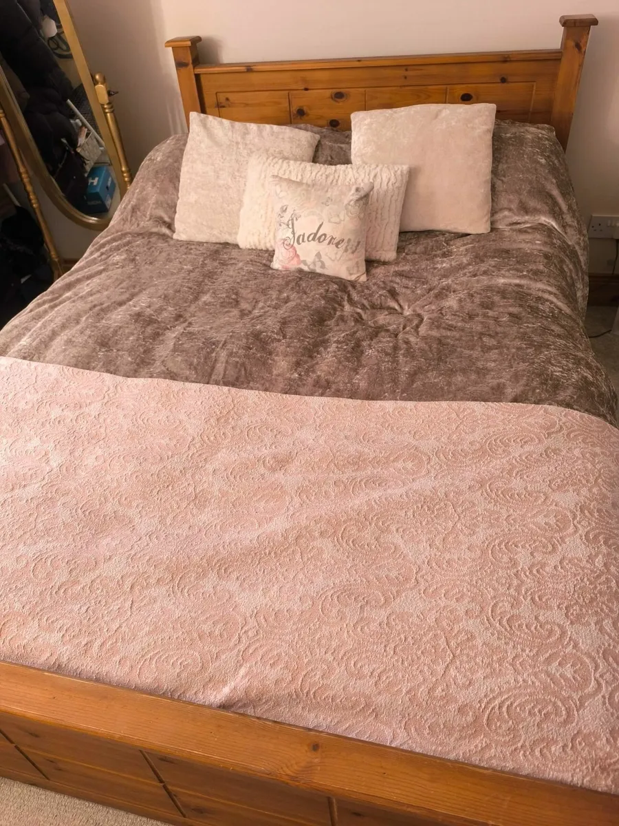 Wooden Double Bed - Image 2