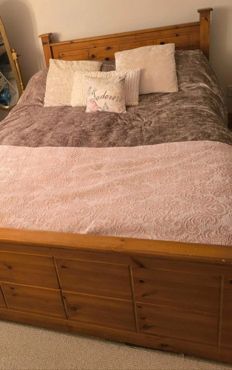 Wooden Double Bed - Image 3