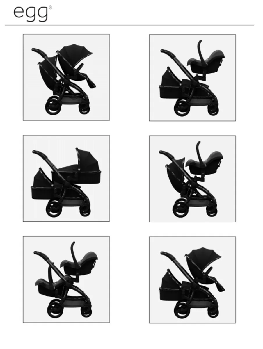 Egg Stroller (single to double buggy package) - Image 3