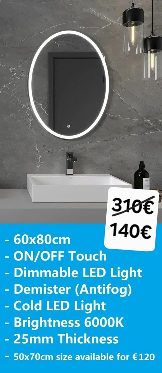 LED Bathroom Mirror - Image 1