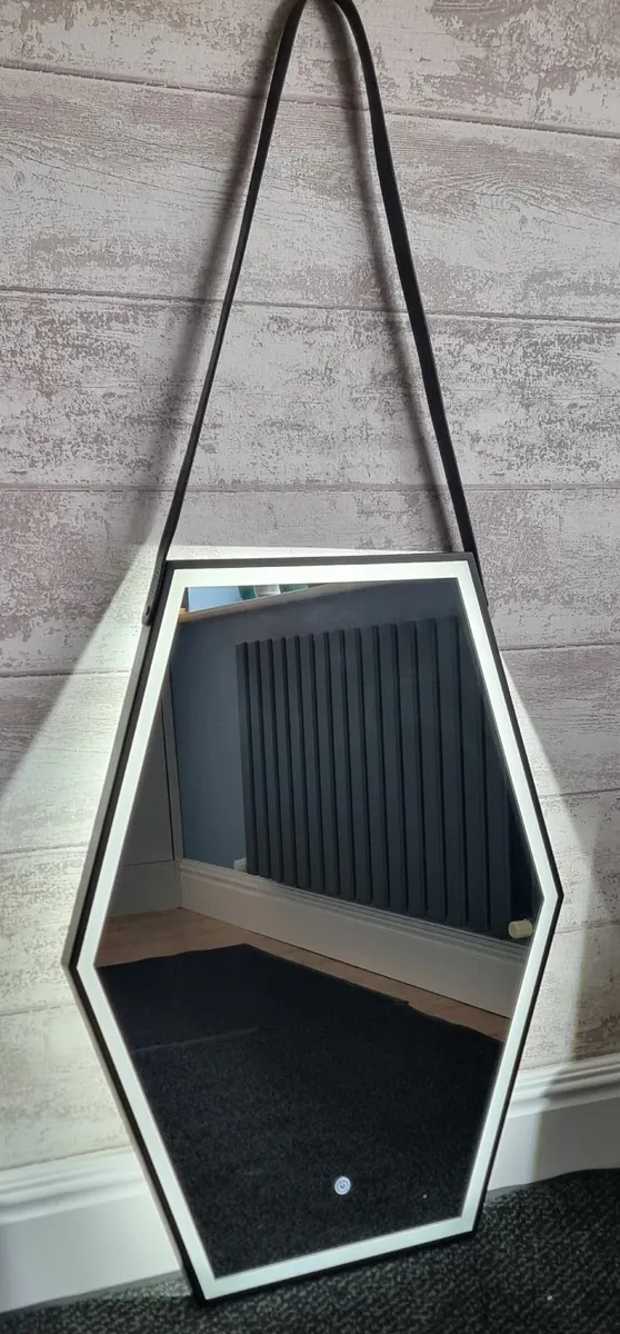 LED Bathroom Mirror Black Frame Antifog - Image 2