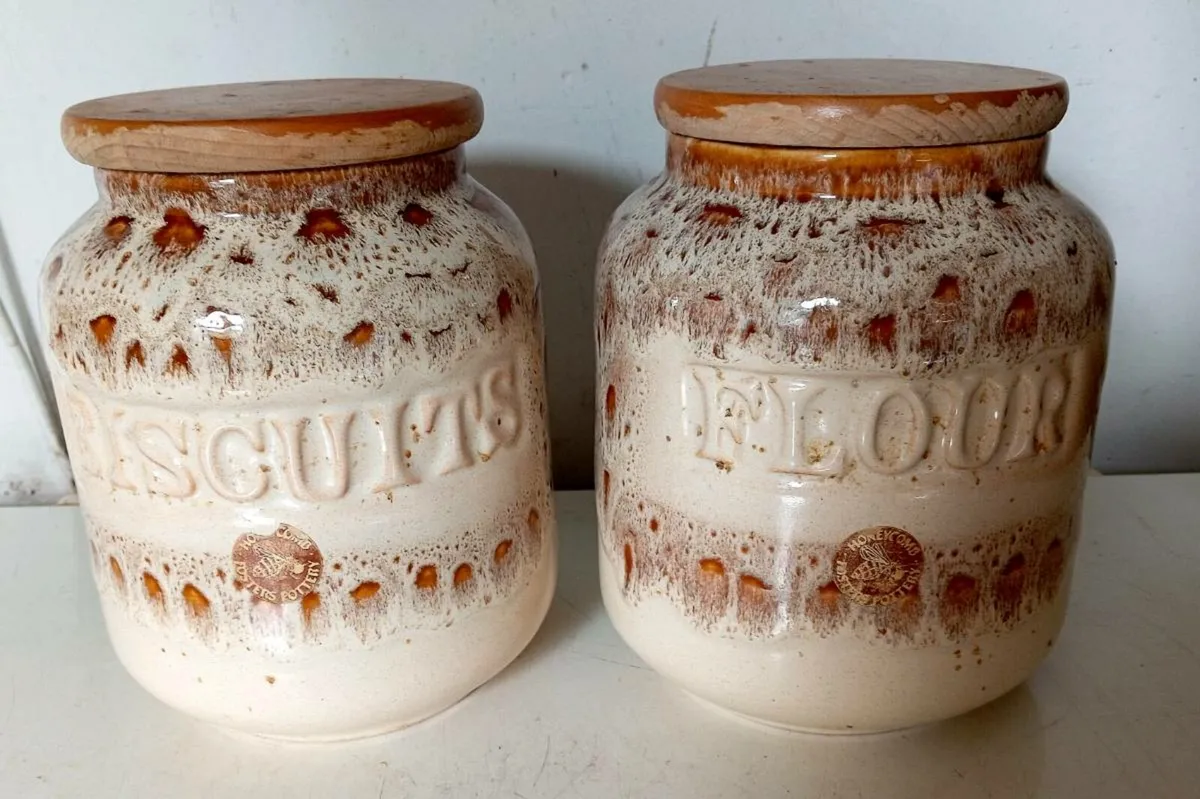 Vintage Biscuits and Flour Jars