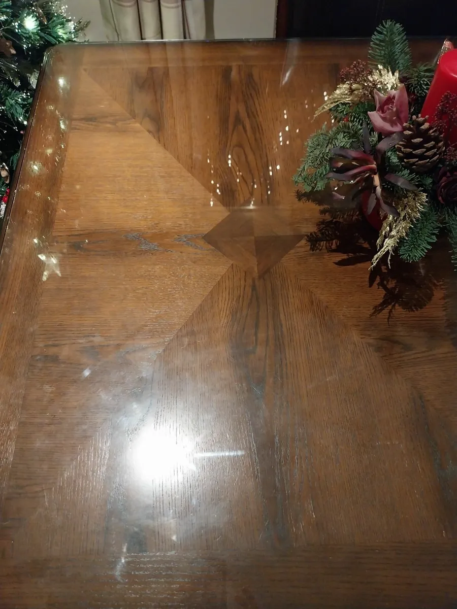 Hard wood table extendable - Image 3