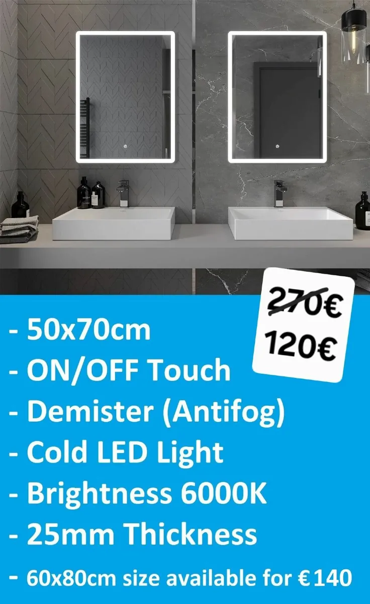 LED Bathroom Mirror - Image 1