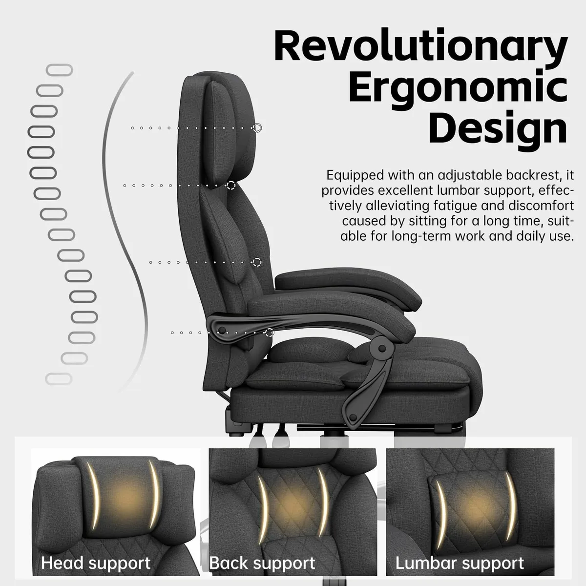 Office Chair Gaming for Adults Ergonomic Computer - Image 4