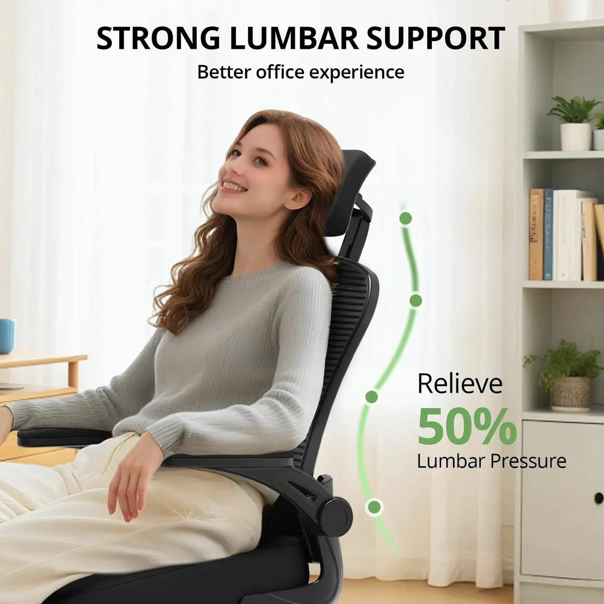 Desk Chair Ergonomic Office with 330LBS Capacity - Image 3