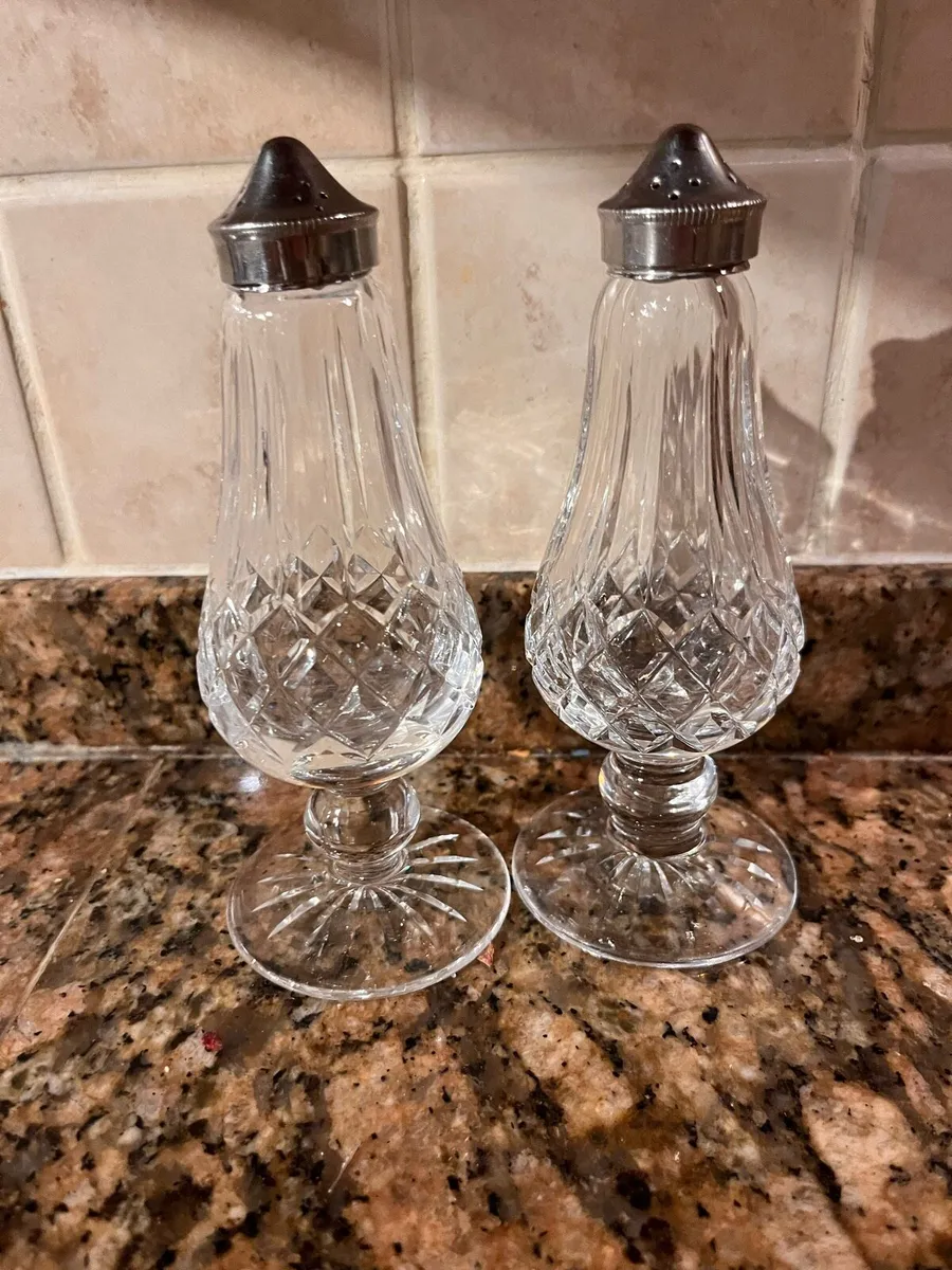 Vintage Waterford Crystal Salt & Pepper Set - Image 1