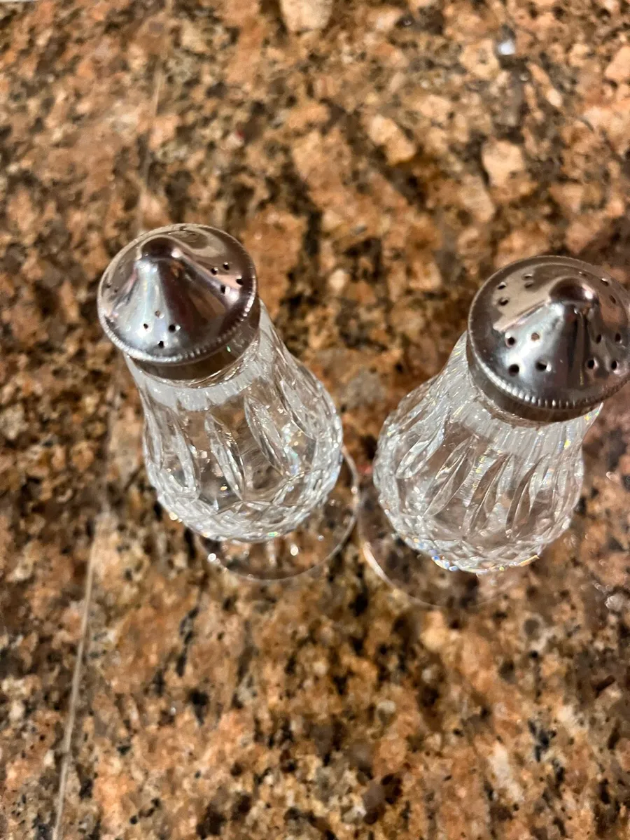 Vintage Waterford Crystal Salt & Pepper Set - Image 2