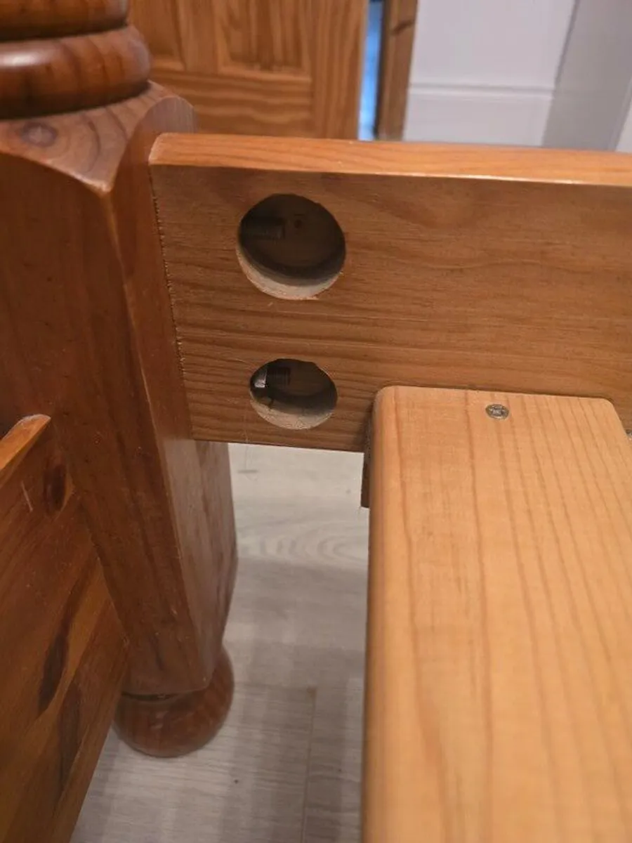 Bed double size.  Solid wood. Great condition. - Image 2