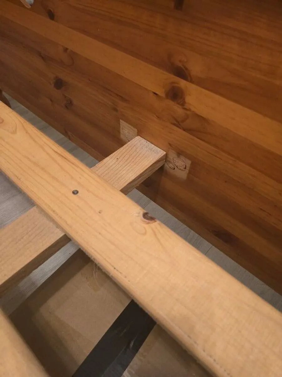 Bed double size.  Solid wood. Great condition. - Image 3