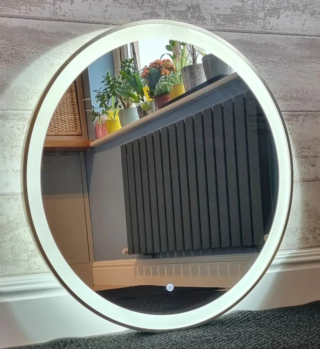 LED Bathroom Mirror Antifog Demister Gold - Image 2