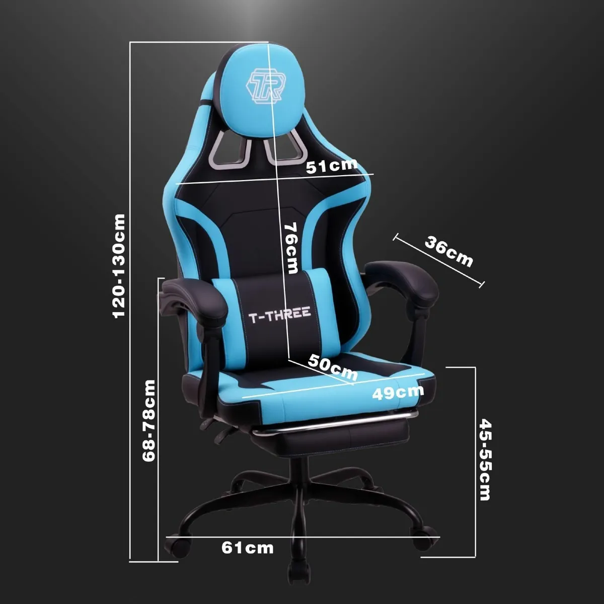 .Ergonomic high-back gaming computer office study - Image 3