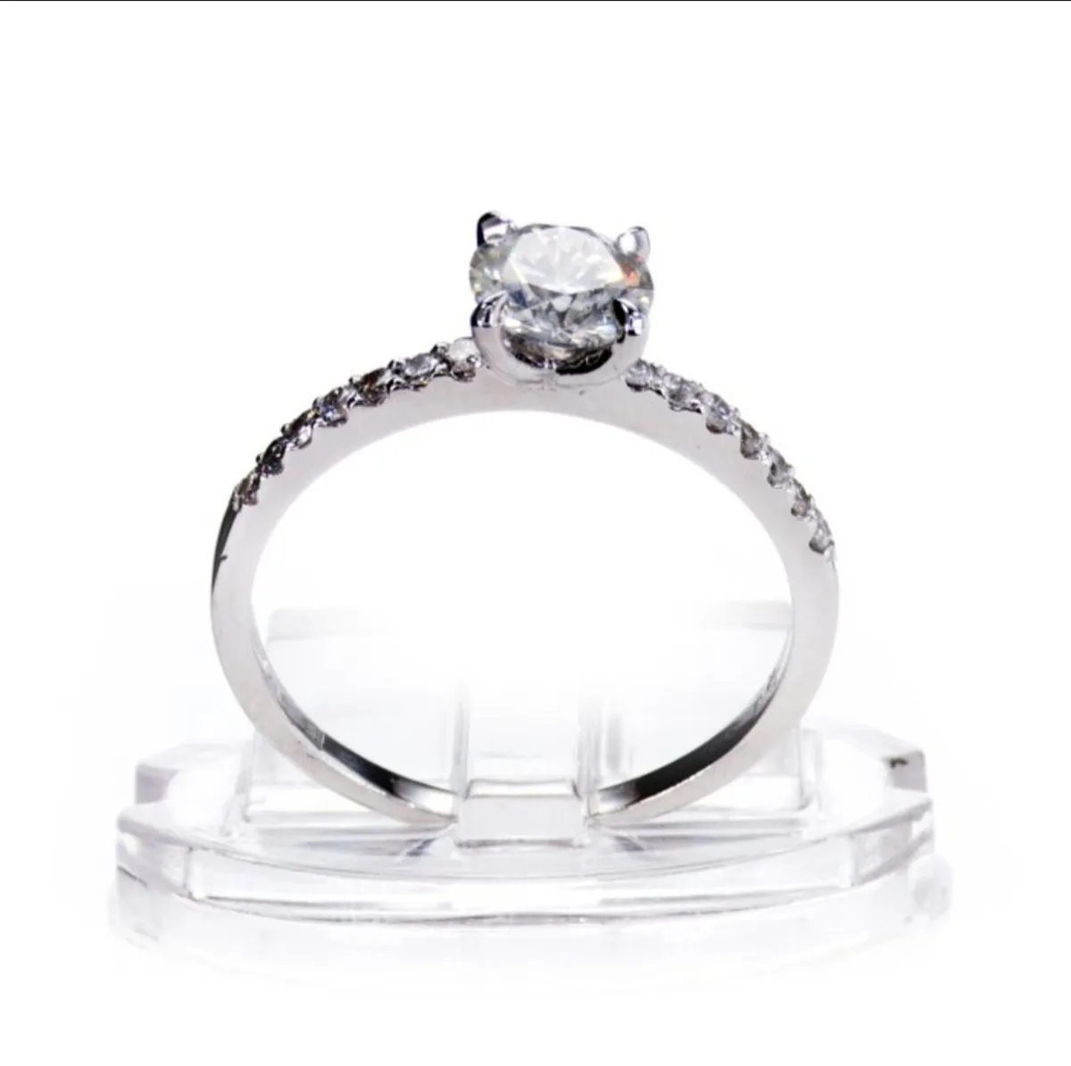 White Gold Natural Diamond Ring - Image 1