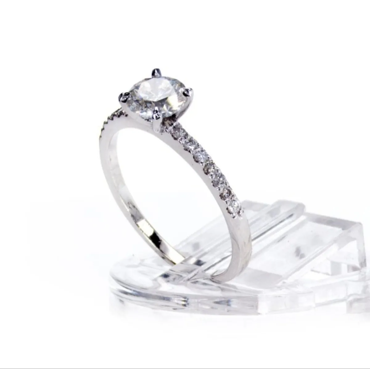 White Gold Natural Diamond Ring - Image 3