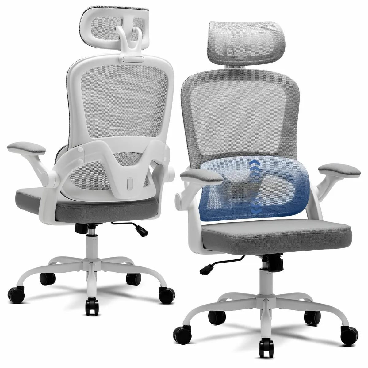 Ergonomic Office Chair with 3D Armrests Adjustable - Image 1
