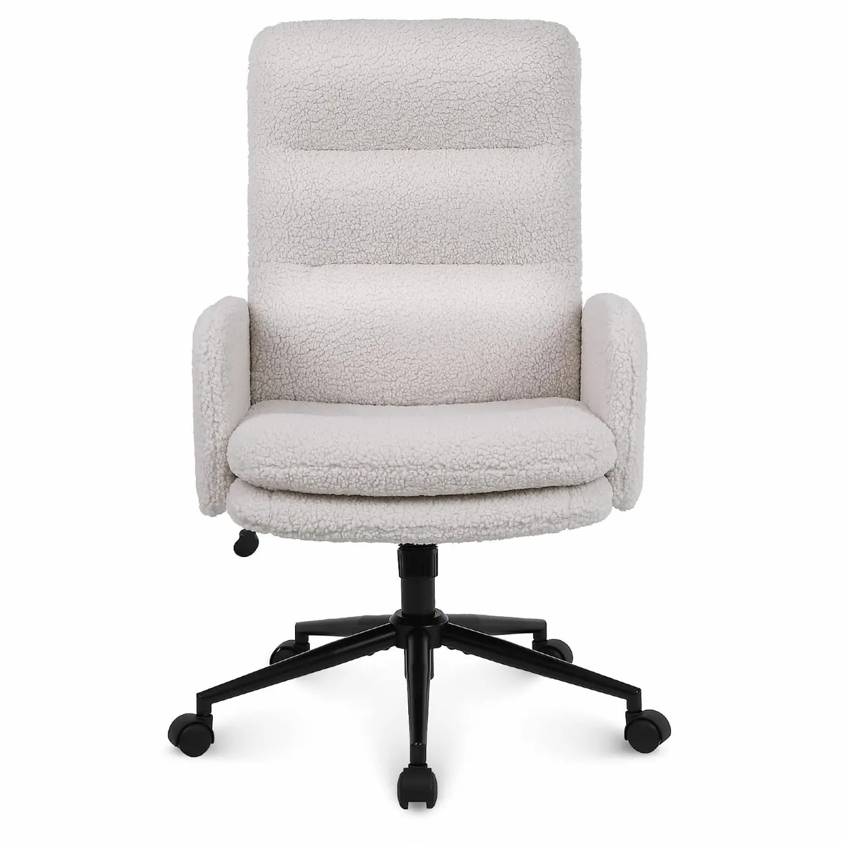 Desk Chair Faux Cashmere Office with High - Image 1