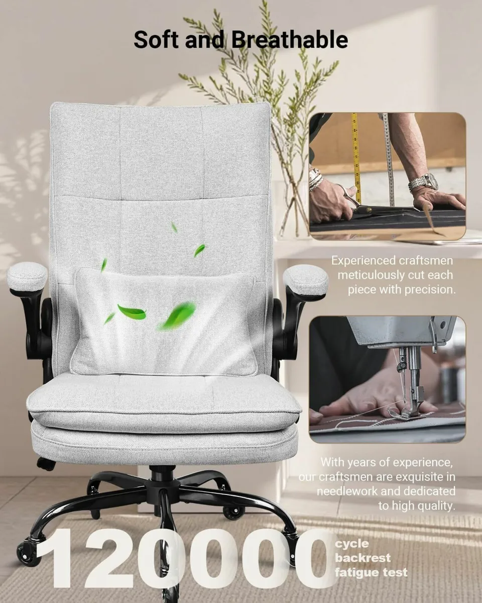 Ergonomic Executive Office Chair with Flip-up - Image 4