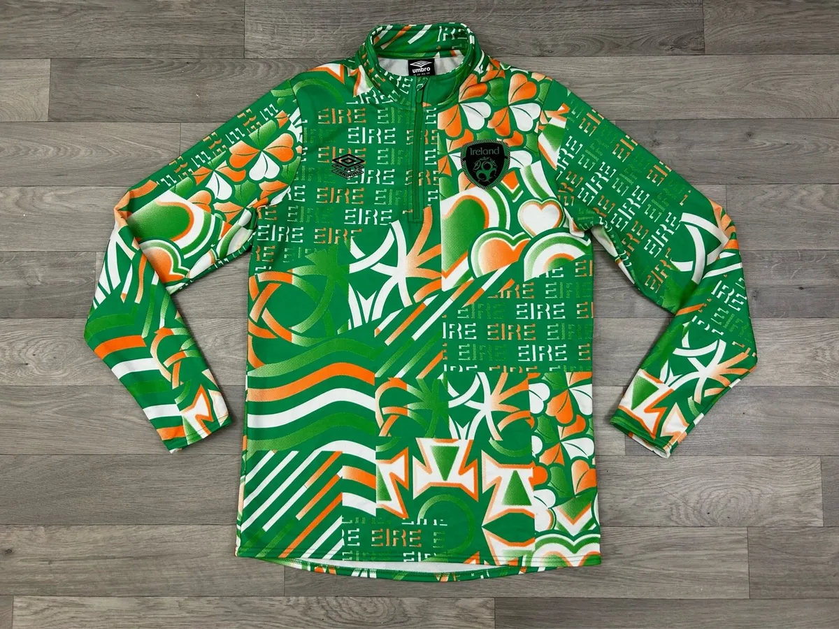 Umbro Ireland Half Zip Jumper Mens Medium - Image 1