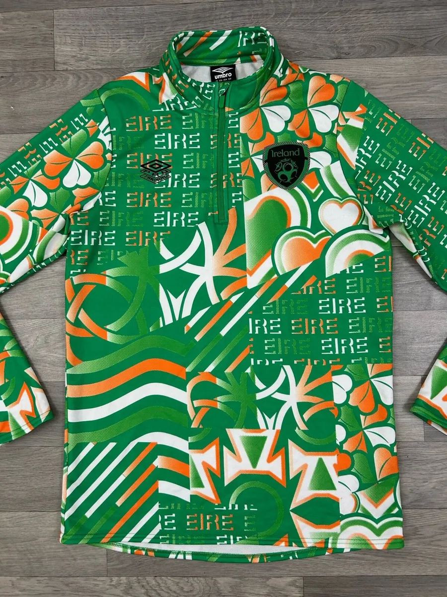 Umbro Ireland Half Zip Jumper Mens Medium - Image 2