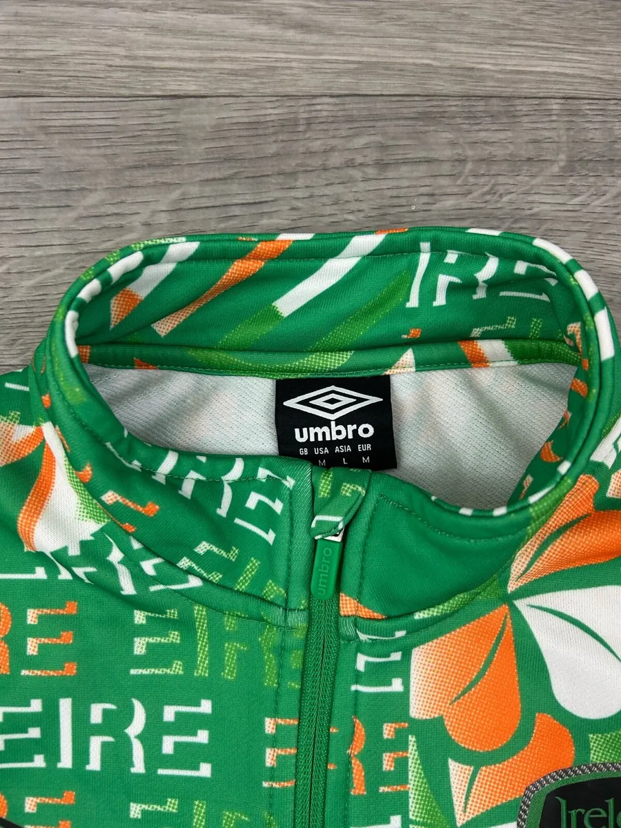 Umbro Ireland Half Zip Jumper Mens Medium - Image 4