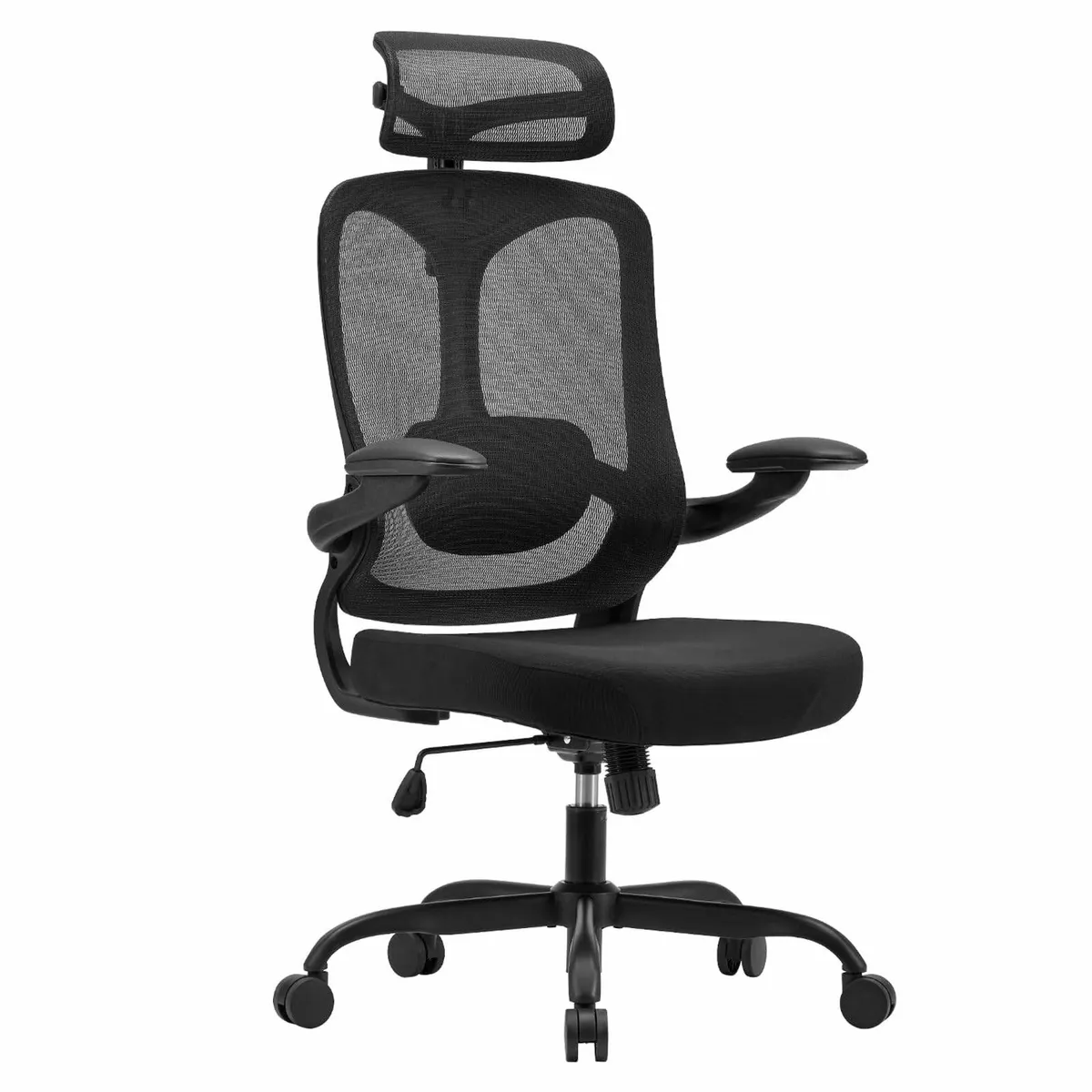 Ergonomic Office Chair with Adjustable Headrest - Image 1